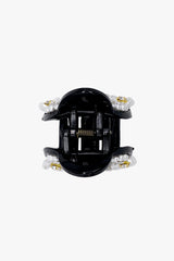 Round Cutout Flower Embroidered Jaw Clip - Anna Sui Sale