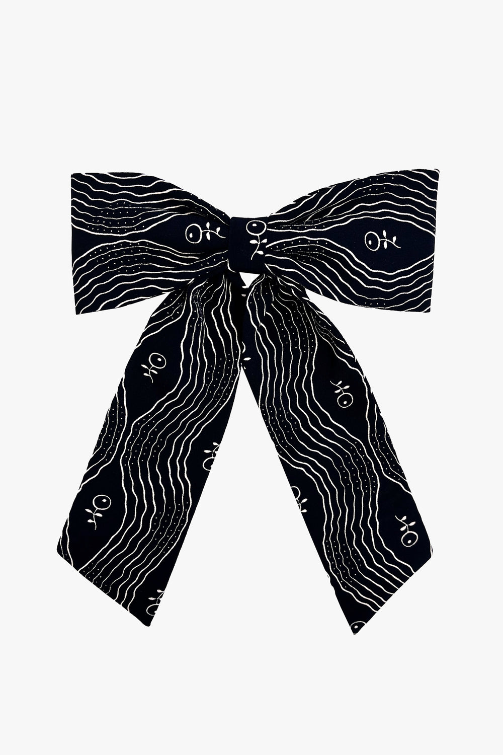 Berry Crepe Bow Hair Clip - Anna Sui Online