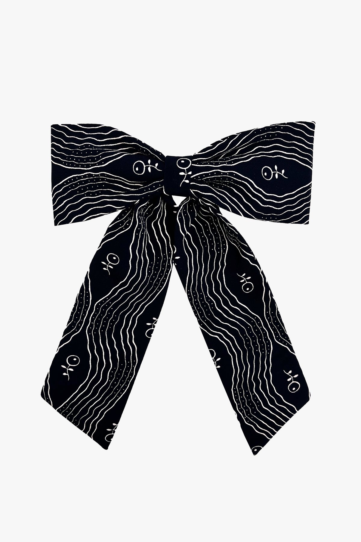 Berry Crepe Bow Hair Clip - Anna Sui Online