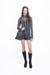 Sleeping Beauty Embroidered Faux Suede Shorts - Anna Sui Online