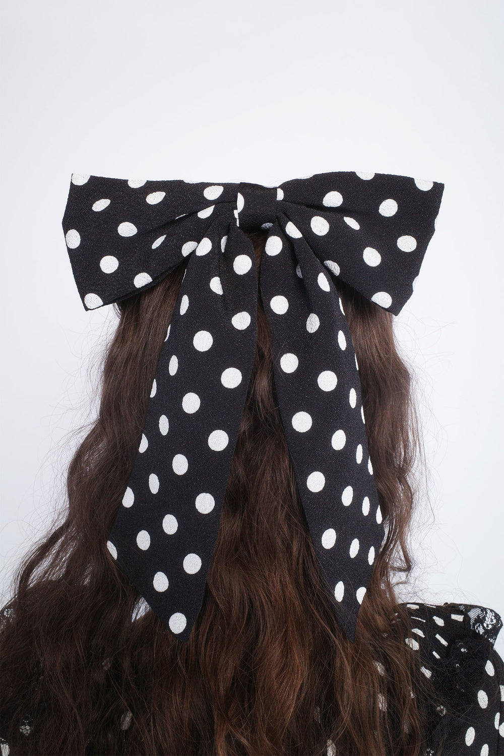 Polka Dot Bow Hair Clip - Anna Sui Sale
