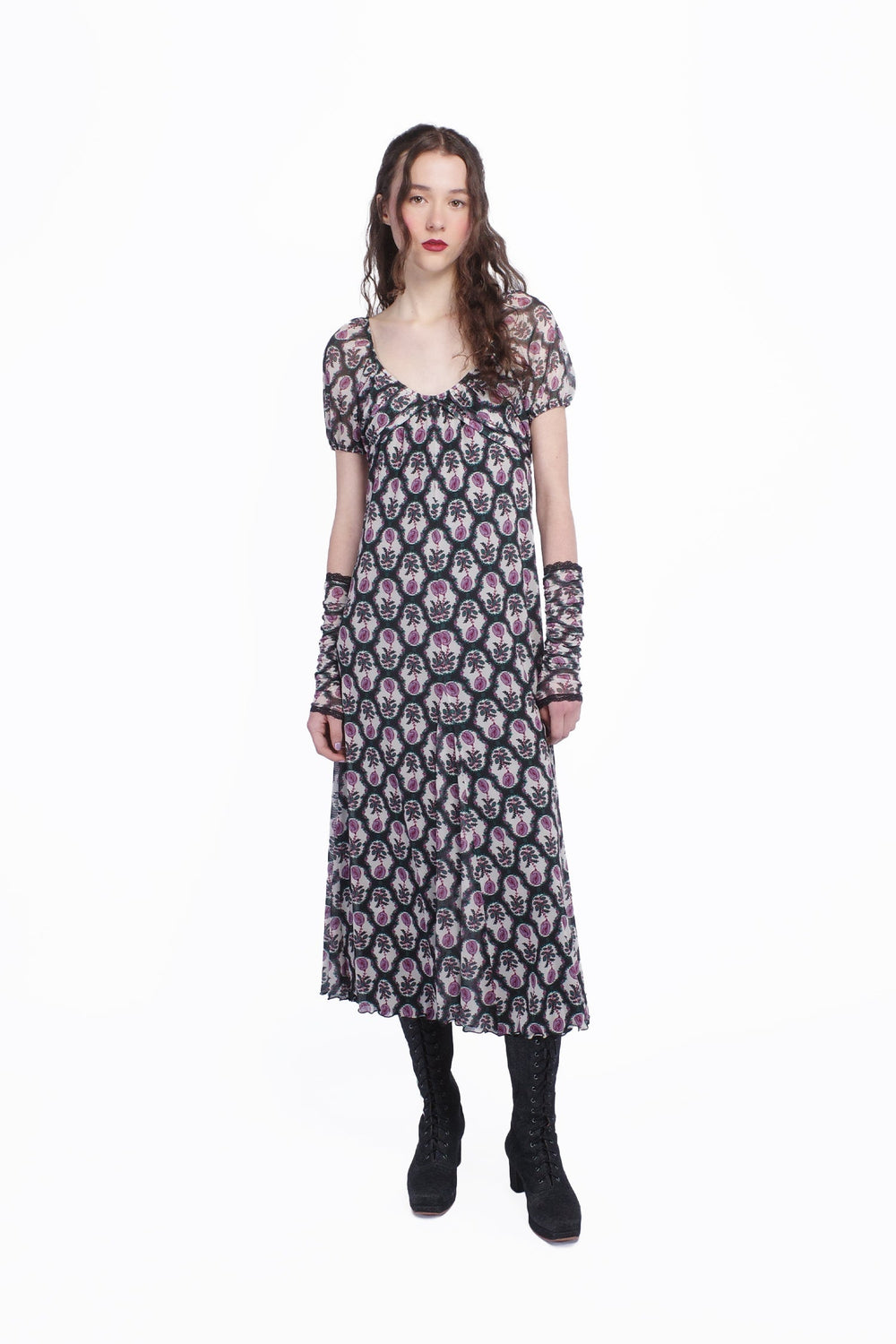 Sleeping Beauty Mesh Bow Dress - Anna Sui Online
