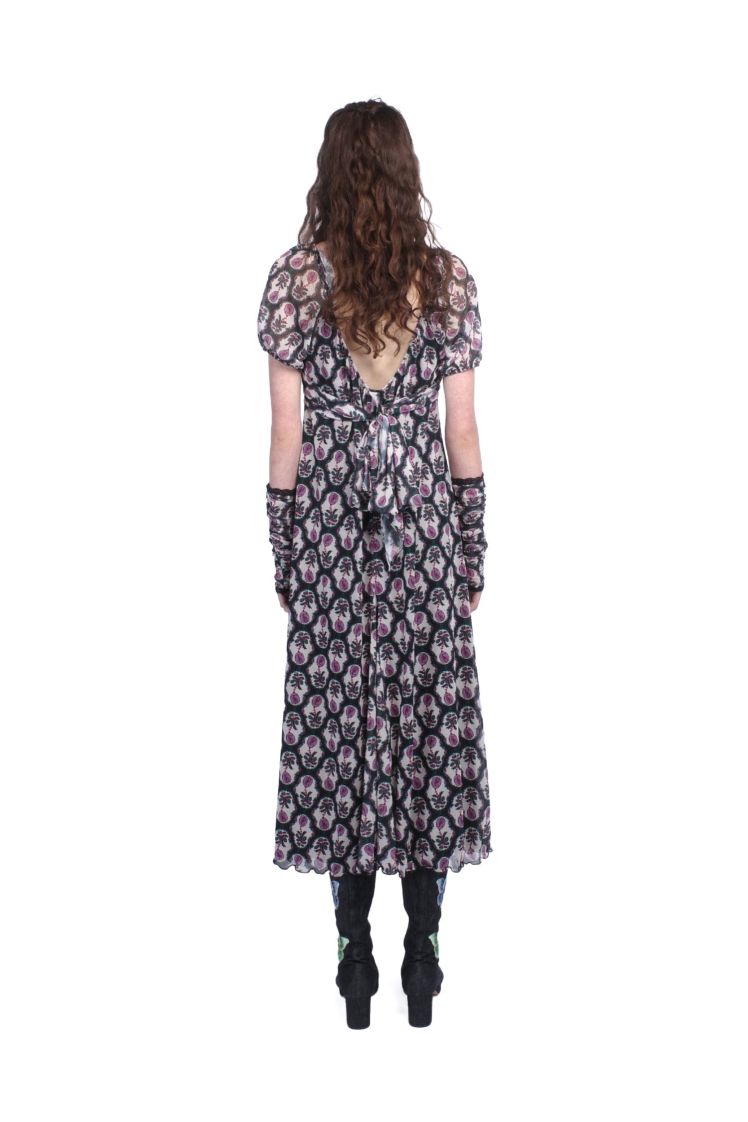 Sleeping Beauty Mesh Bow Dress - Anna Sui Online