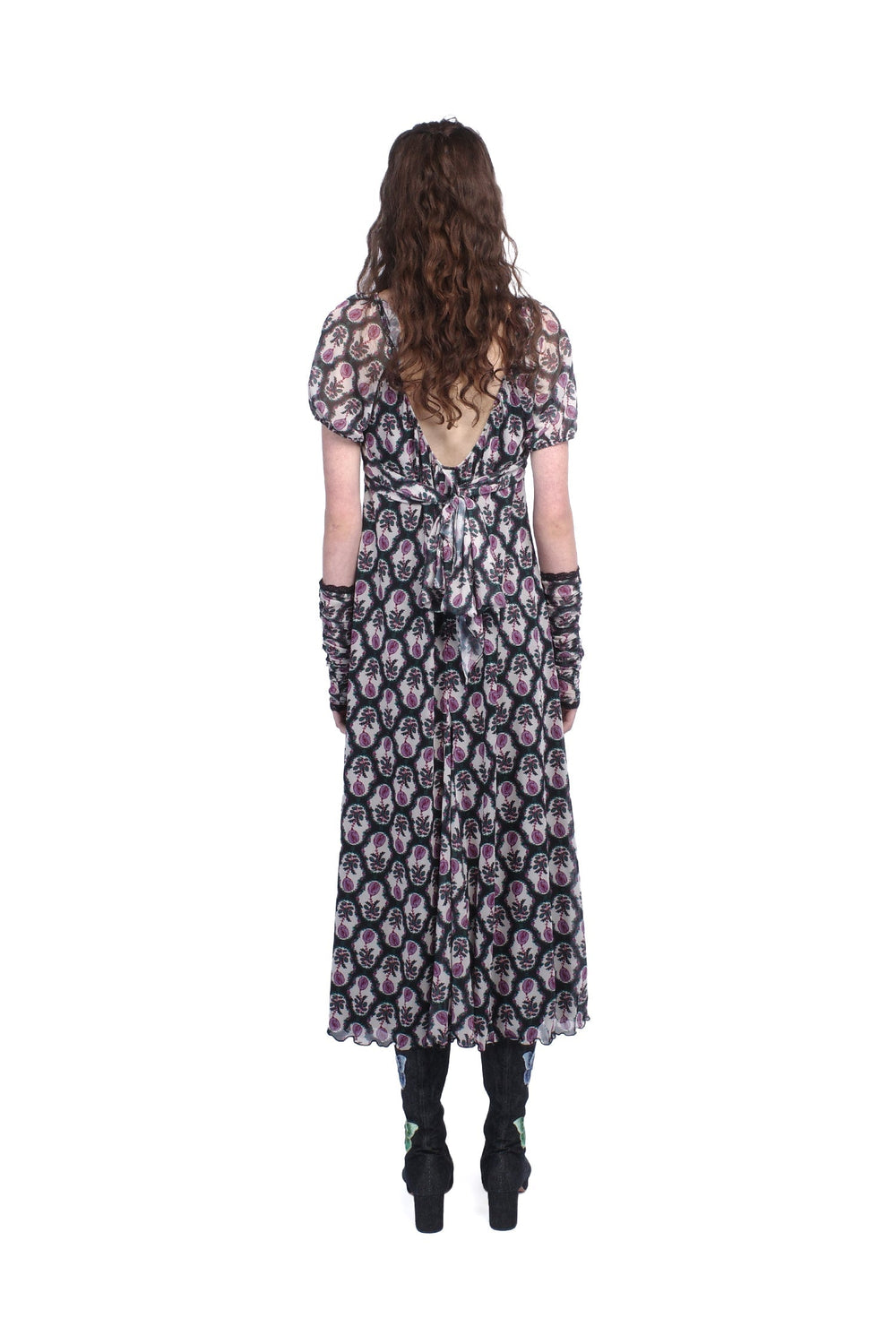 Sleeping Beauty Mesh Bow Dress - Anna Sui Online