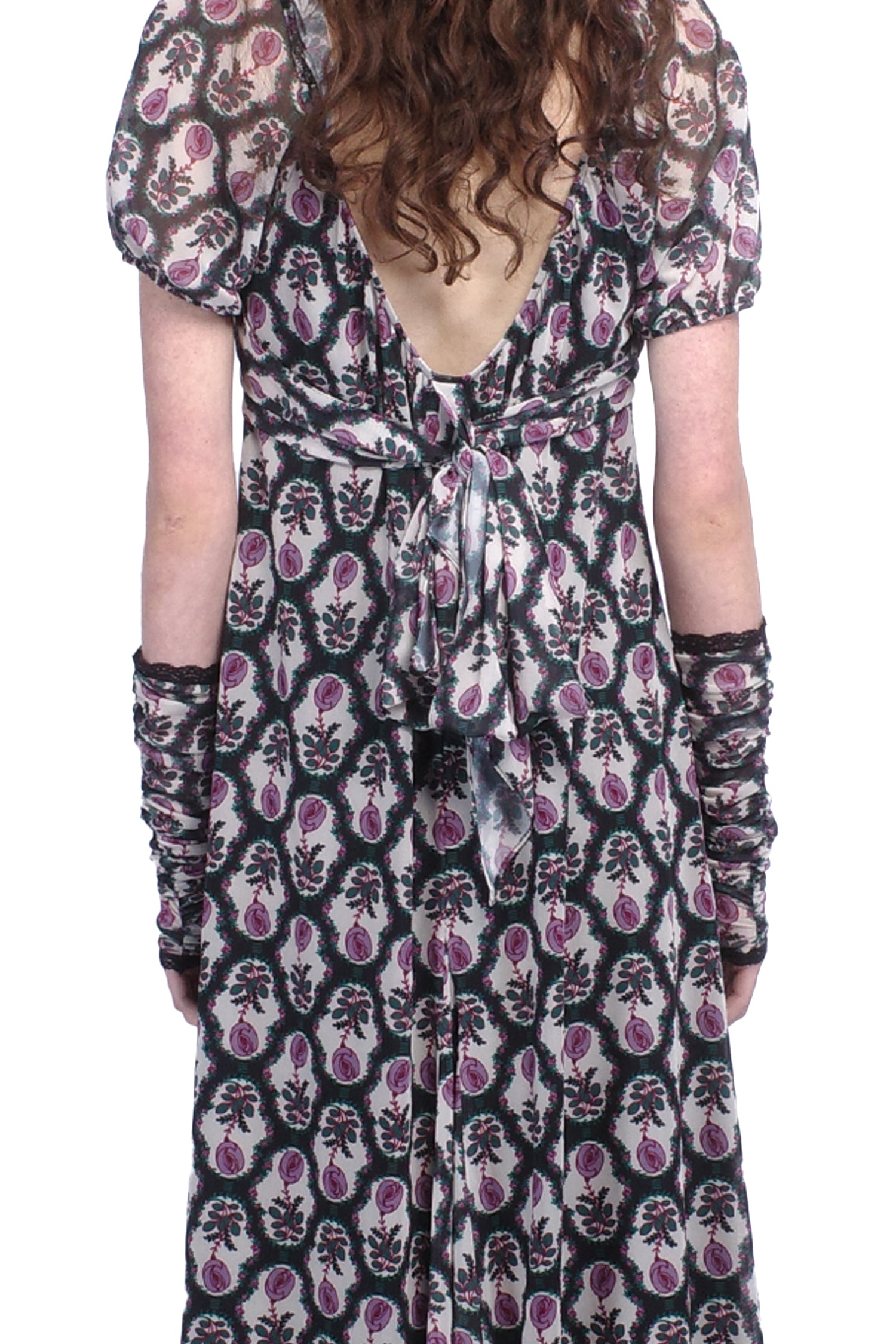 Sleeping Beauty Mesh Bow Dress - Anna Sui Online