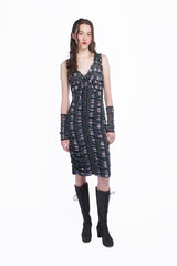 Rosetti Mesh Ruched Tie Dress - Anna Sui Discount