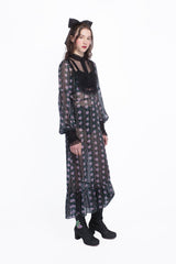 Rosetti Chiffon Victorian Bib Dress - Anna Sui US