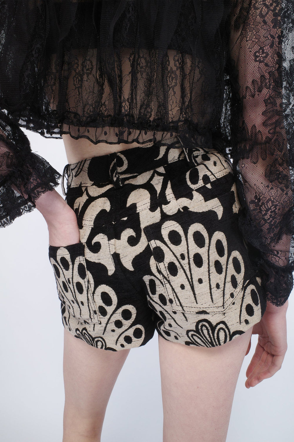 Beardsley Tapestry Shorts - Anna Sui Discount