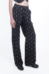 Denim Embroidered Roses Cargo Pants - Anna Sui Discount