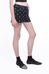 Denim Embroidered Roses Shorts - Anna Sui Sale