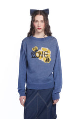 Knitwear Love Sweater Cornflower - Anna Sui US