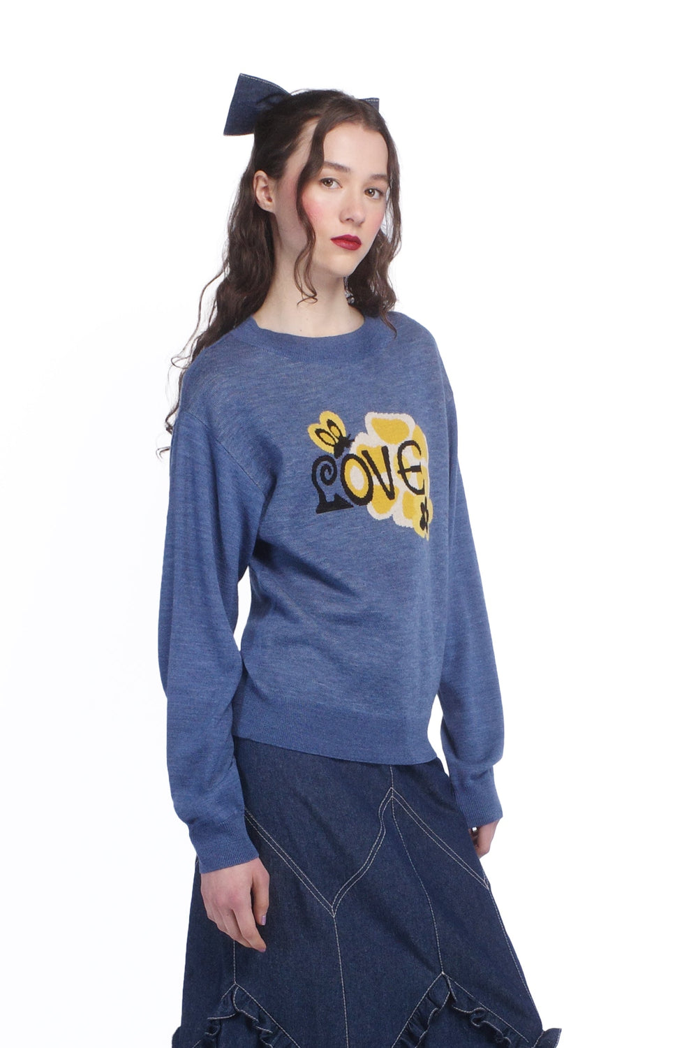 Knitwear Love Sweater Cornflower - Anna Sui US