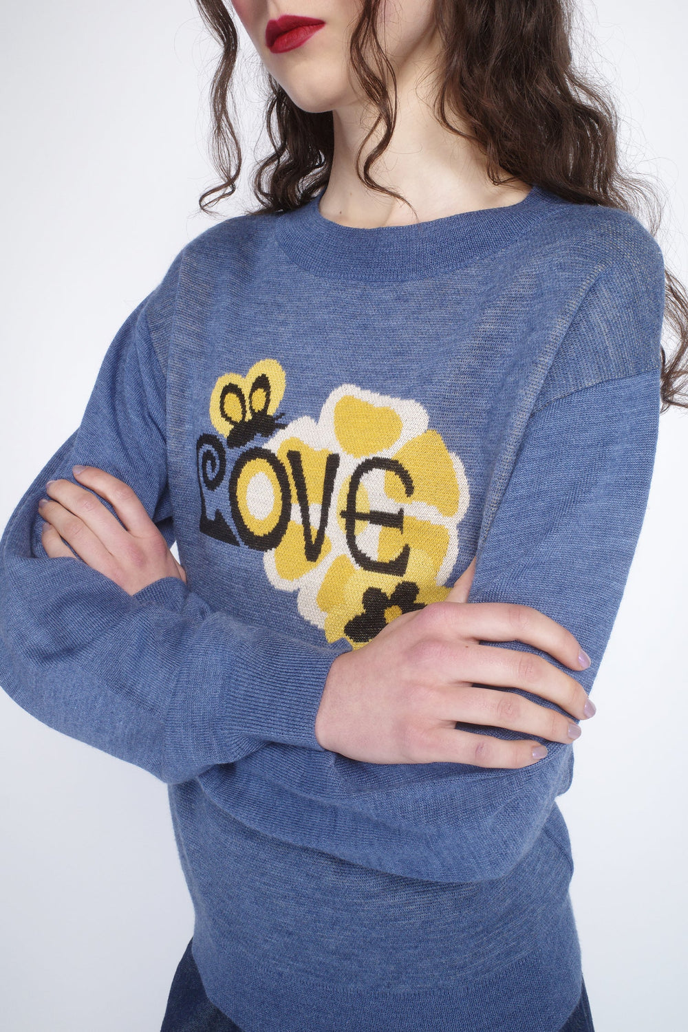 Knitwear Love Sweater Cornflower - Anna Sui US