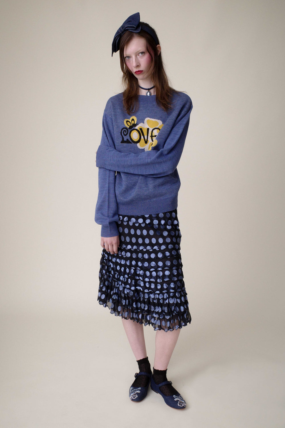 Knitwear Love Sweater Cornflower - Anna Sui US