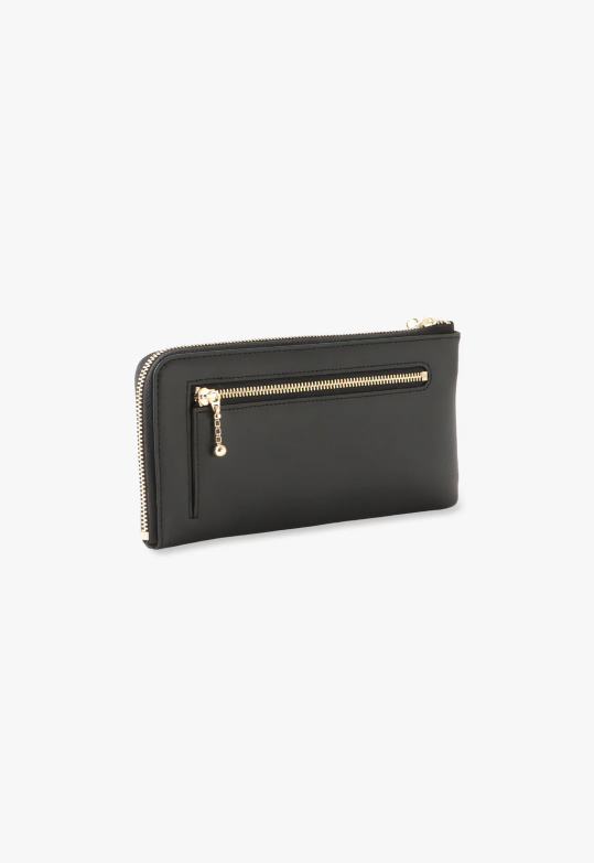 Starstruck Half-Zip Wallet - Black - Anna Sui US