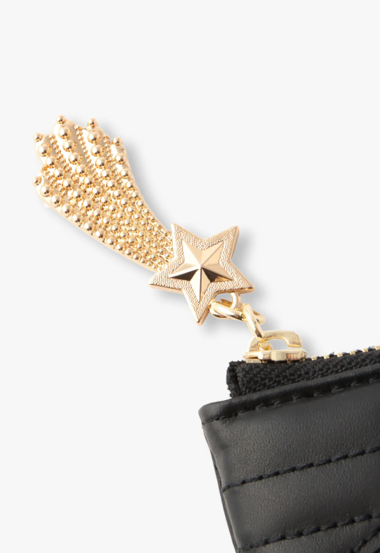 Starstruck Half-Zip Wallet - Black - Anna Sui US
