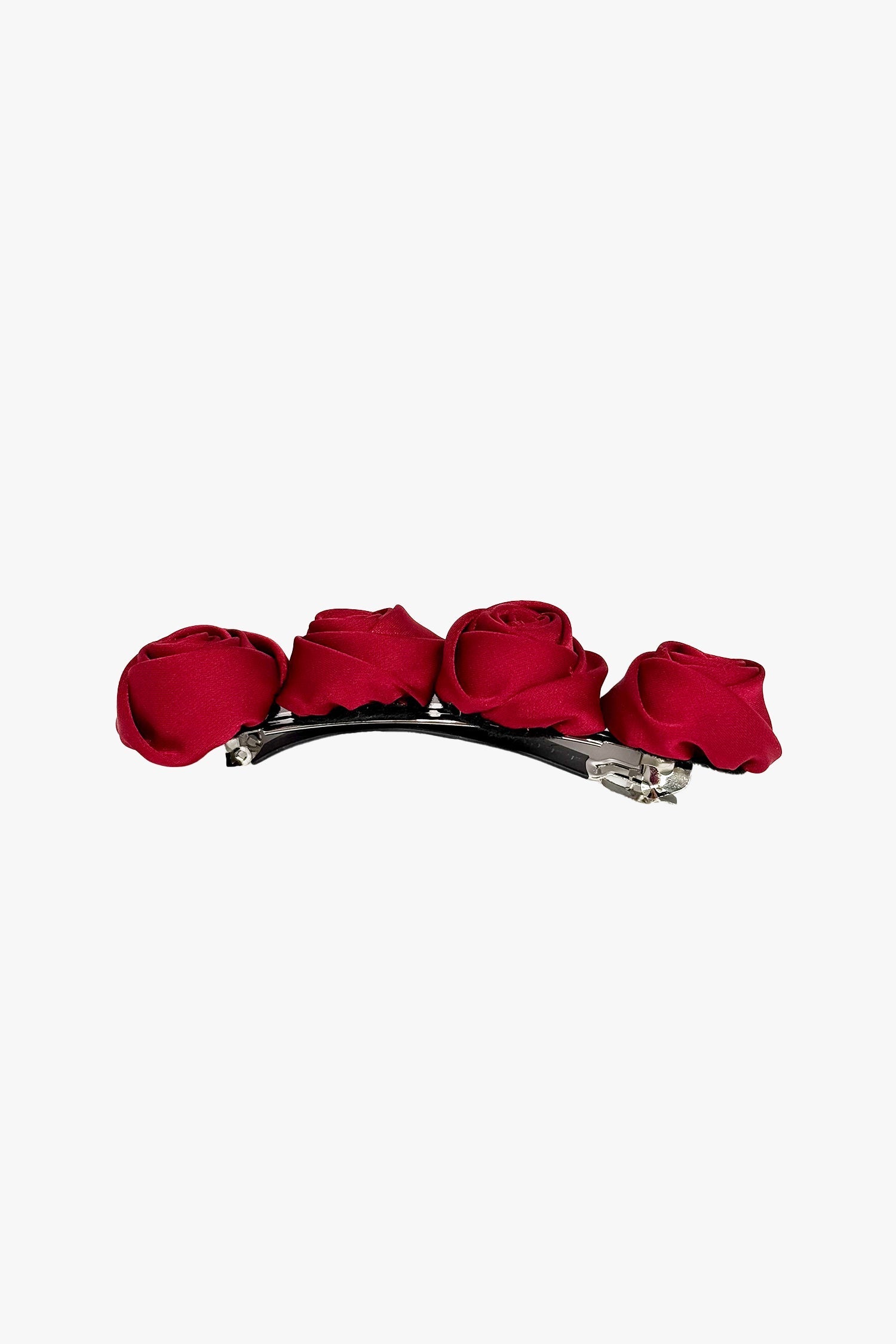 Red Rosette Charm Barrette - Anna Sui Outlet
