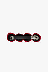 Red Rosette Charm Barrette - Anna Sui Outlet