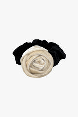 Velvet Rosette Scrunchie - Ivory - Anna Sui Discount