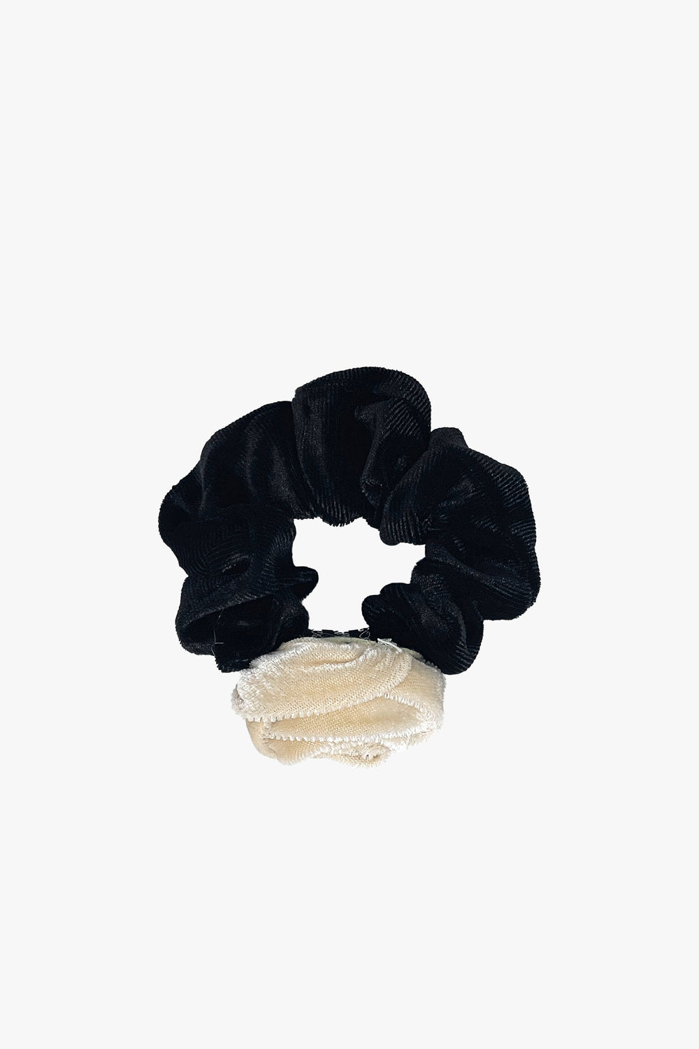 Velvet Rosette Scrunchie - Ivory - Anna Sui Discount