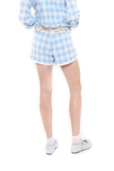Gingham Terry Shorts - Anna Sui Outlet