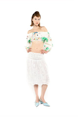 Applique Lace Combo Skirt - Anna Sui Sale