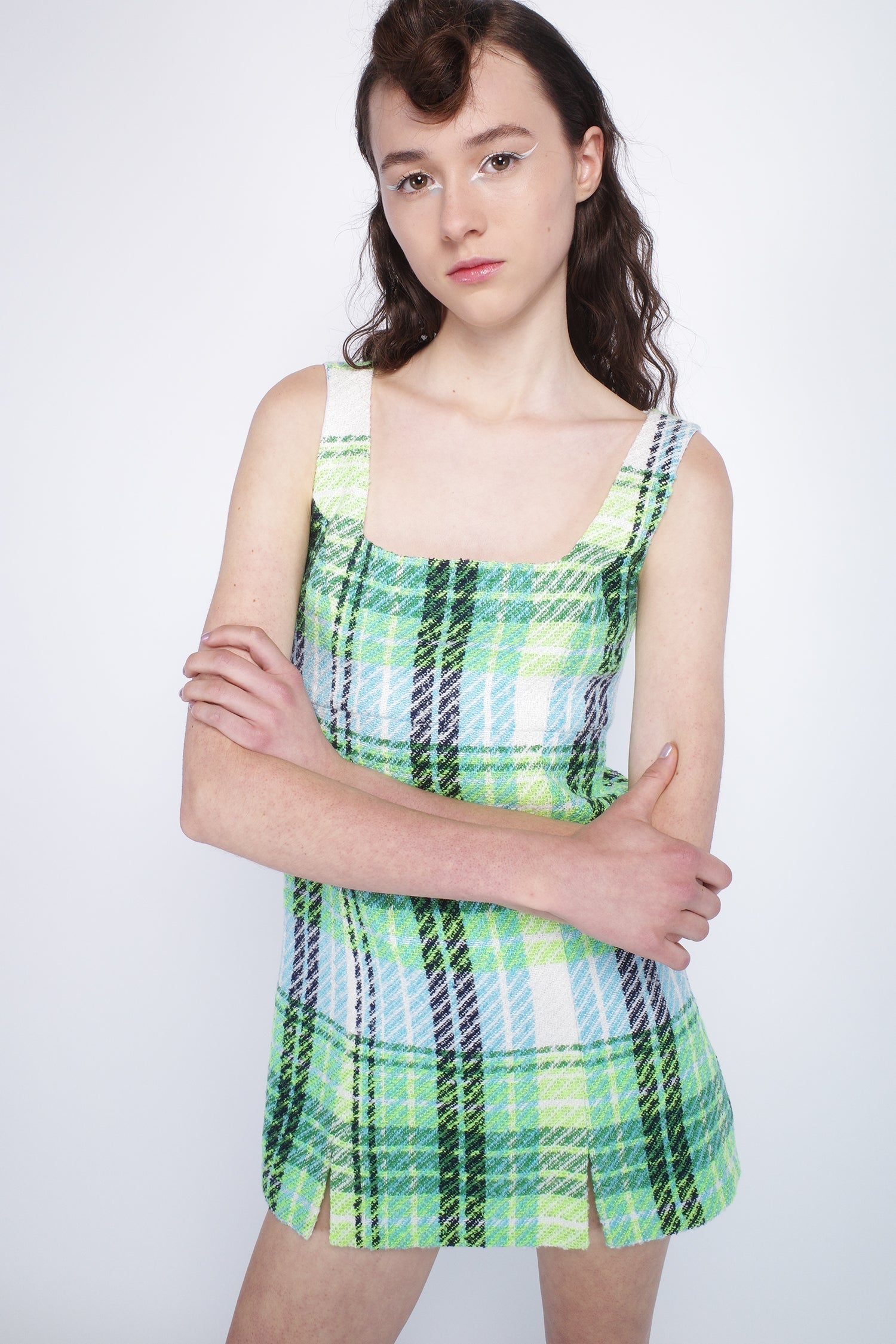 Capri Plaid Mini Dress - Anna Sui Outlet