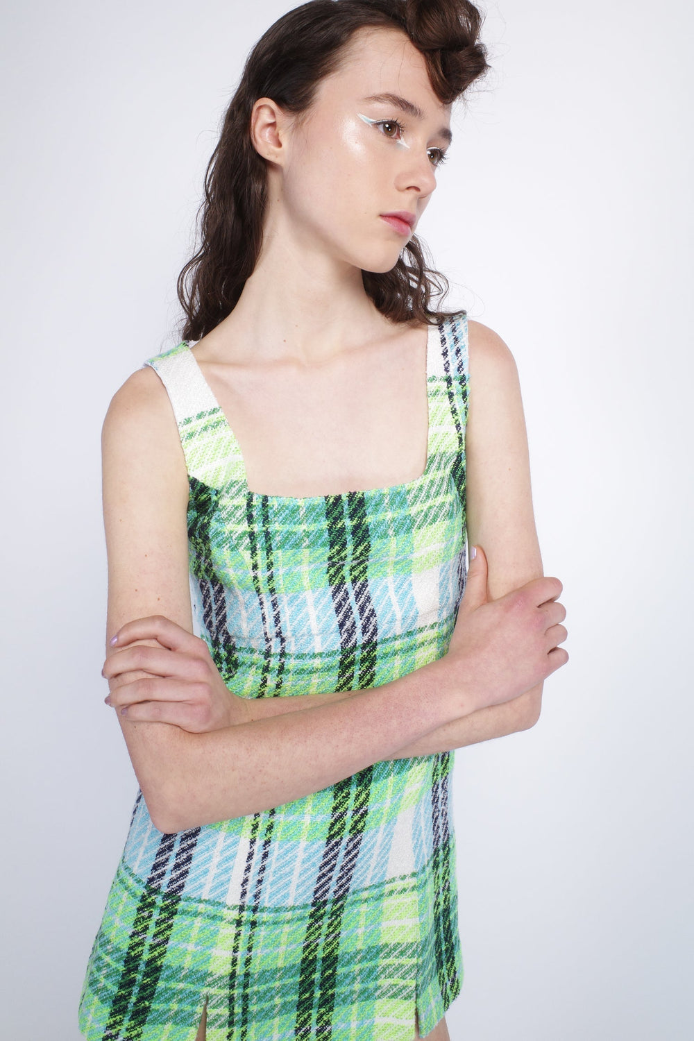 Capri Plaid Mini Dress - Anna Sui Outlet