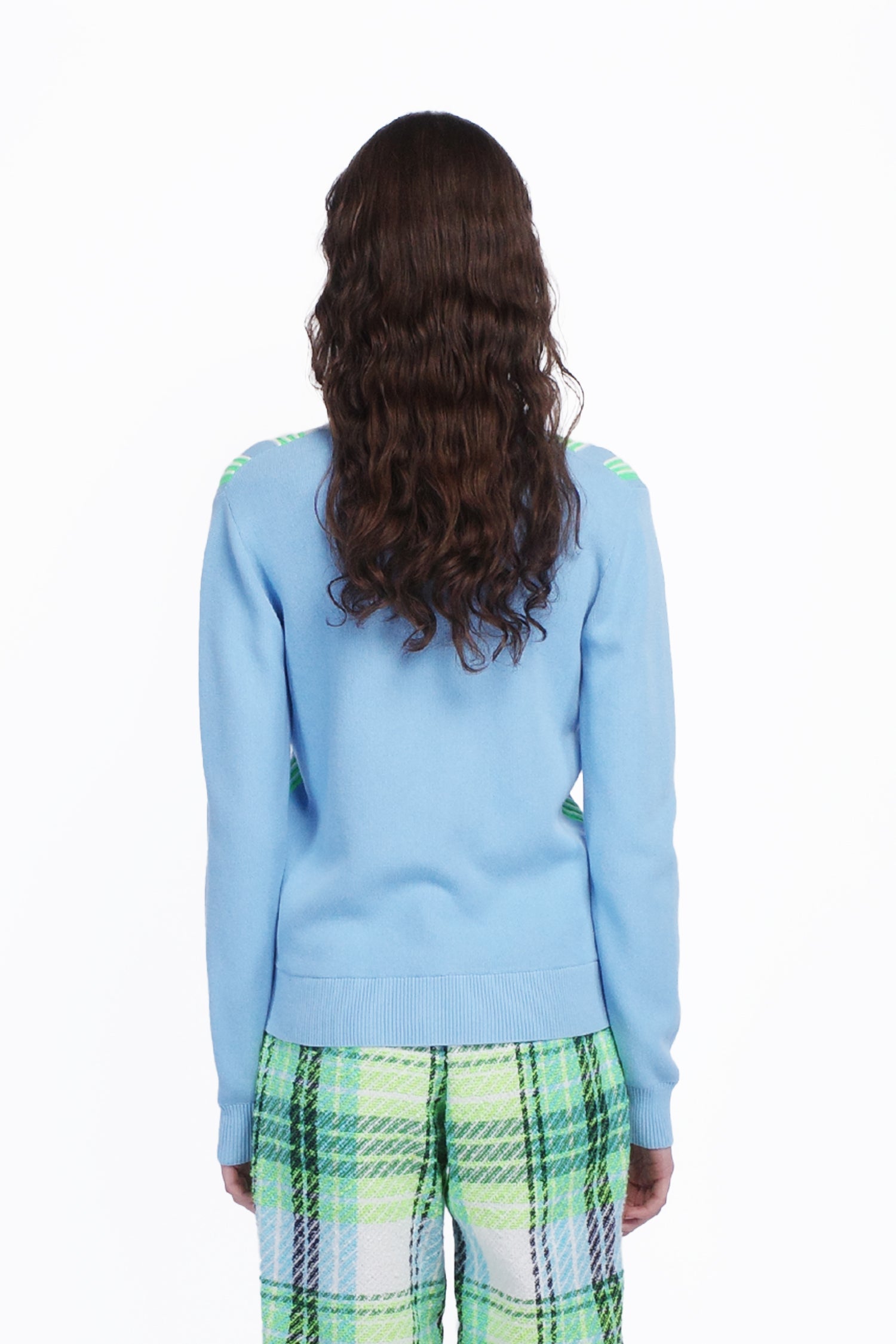 Amalfi Knit Cardigan - Baby Blue - Anna Sui Discount
