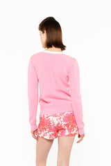 Amalfi Knit Cardigan - Pink Multi - Anna Sui US