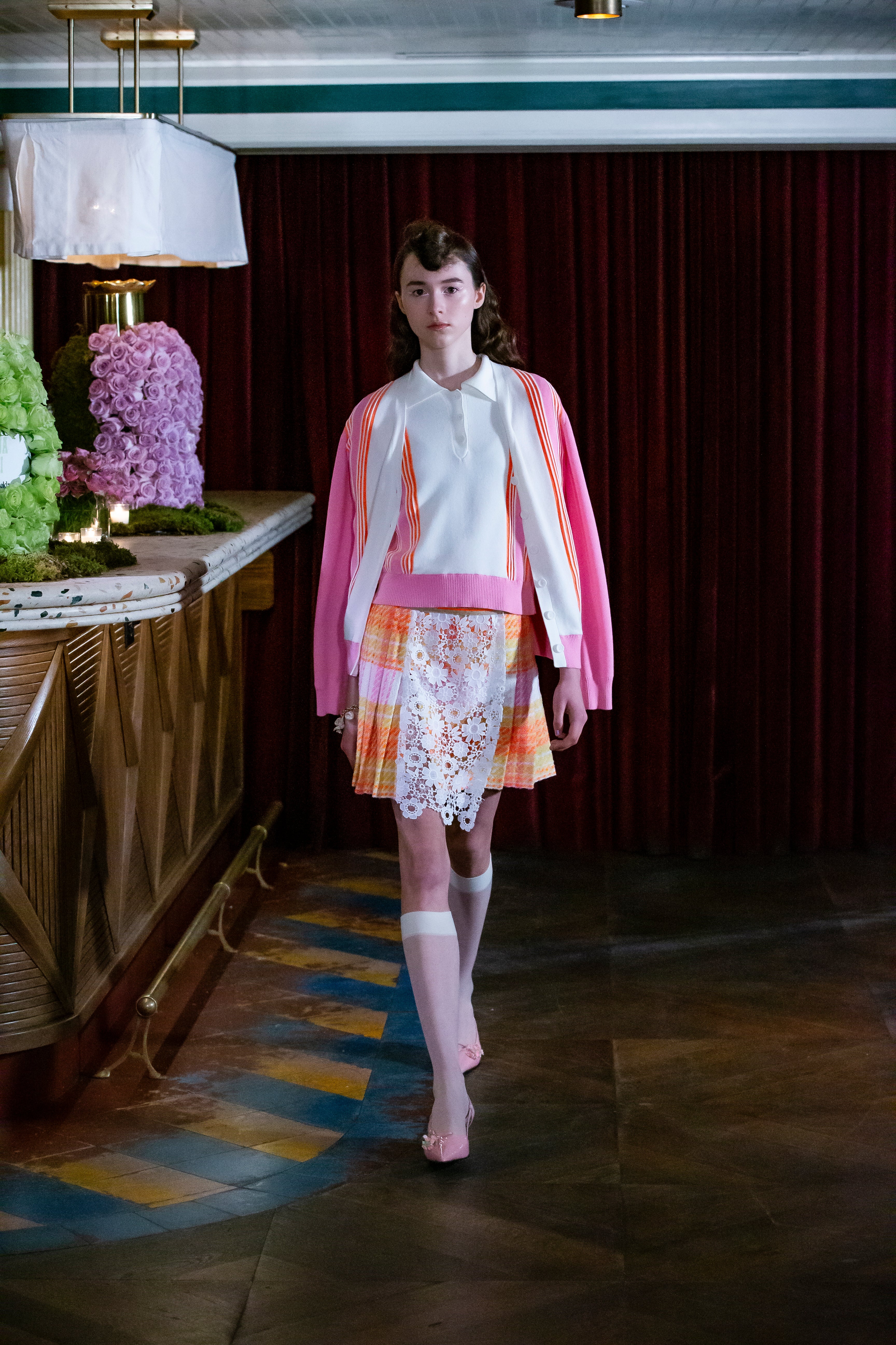 Amalfi Knit Cardigan - Pink Multi - Anna Sui US