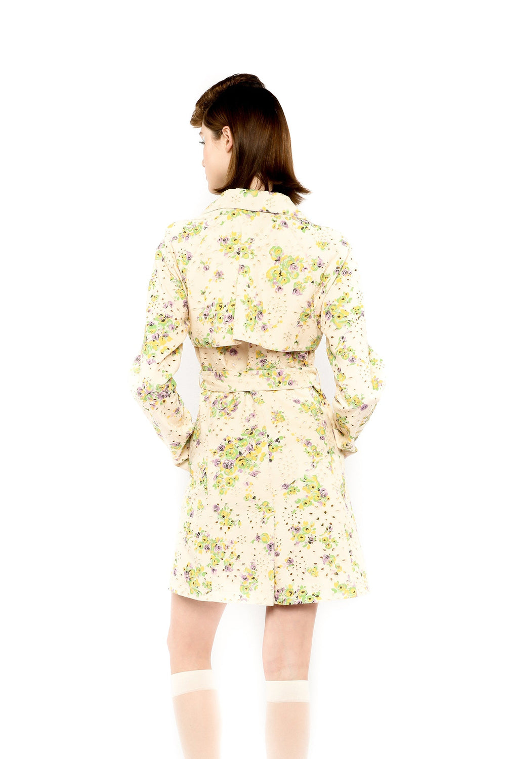 Rosies Posies Eyelet Trench Coat - Anna Sui Outlet
