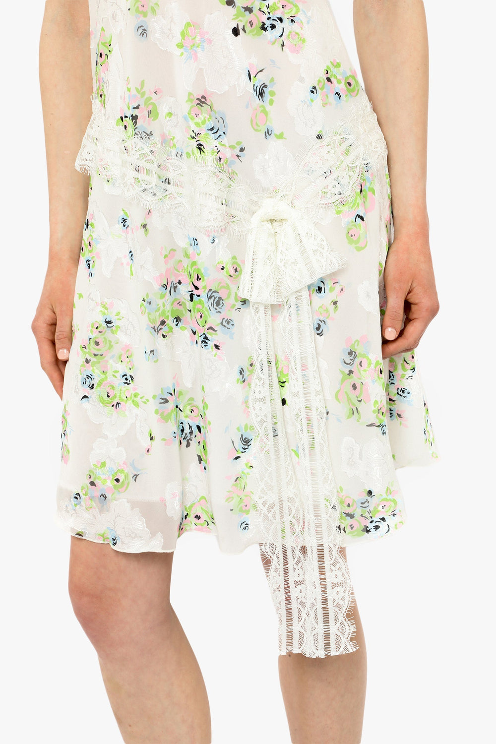 Rosies Posies Chiffon Romantic Lace Slip Dress - Anna Sui Outlet