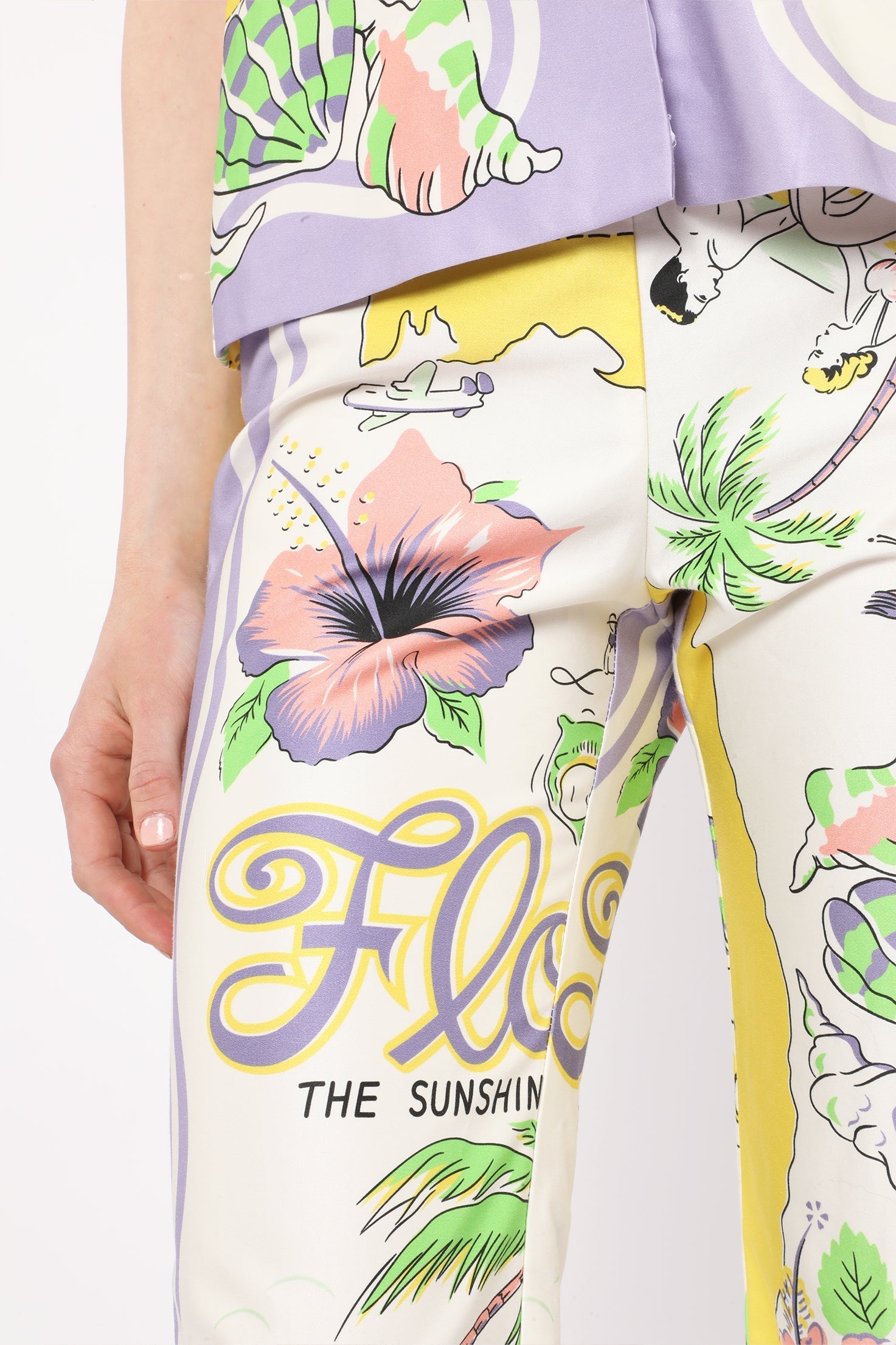 Florida Cotton Sateen Capri Pants - Anna Sui Online