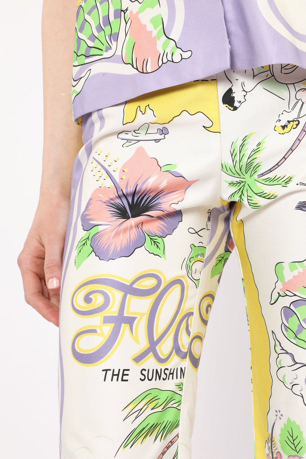Florida Cotton Sateen Capri Pants - Anna Sui Online