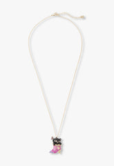 Mystical Cat & Butterfly Boot Necklace - Anna Sui Outlet