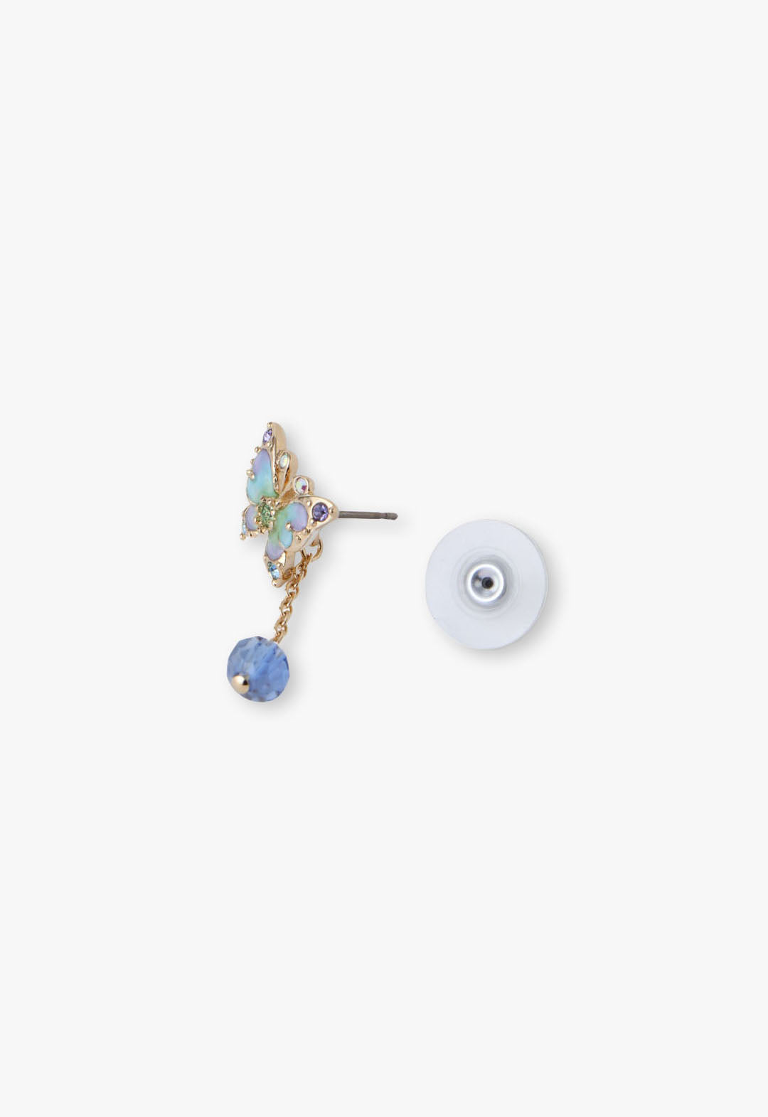 Aqua & Lavender Butterfly Earrings - Anna Sui US