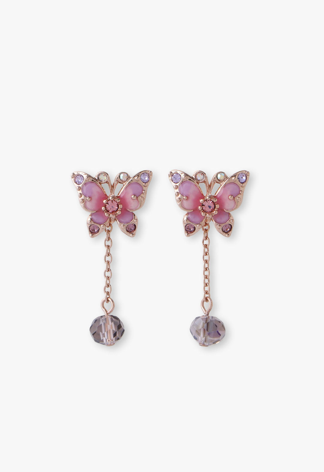 Pink Fantasy Butterfly Earrings - Anna Sui Discount