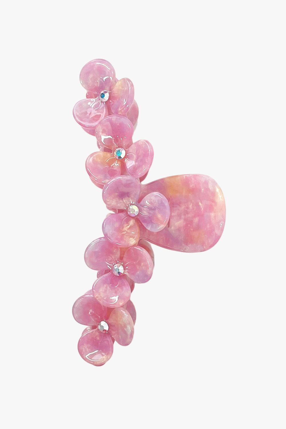 Gemstone Blossom Large Jaw Clip - Pink - Anna Sui Discount
