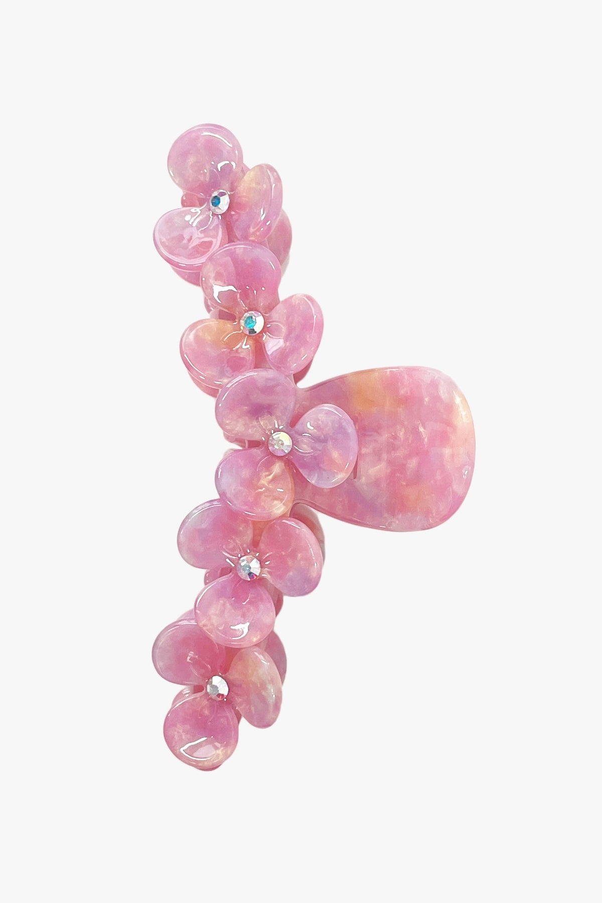 Gemstone Blossom Large Jaw Clip - Pink - Anna Sui Discount