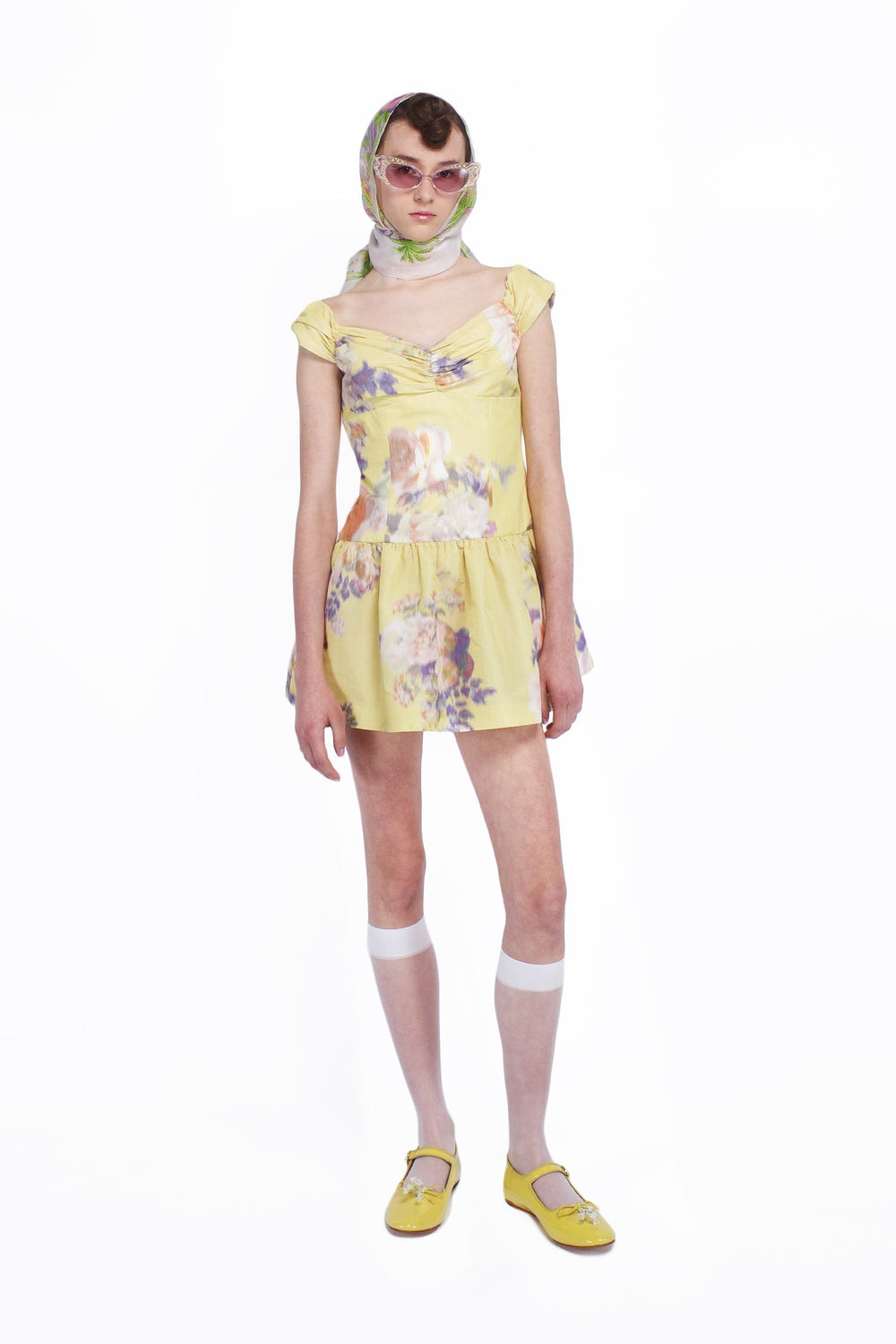 Cabbage Rose Taffeta Sweetheart Dress - Anna Sui Discount
