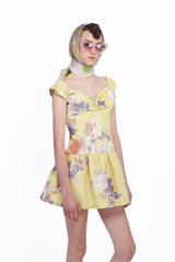 Cabbage Rose Taffeta Sweetheart Dress - Anna Sui Discount