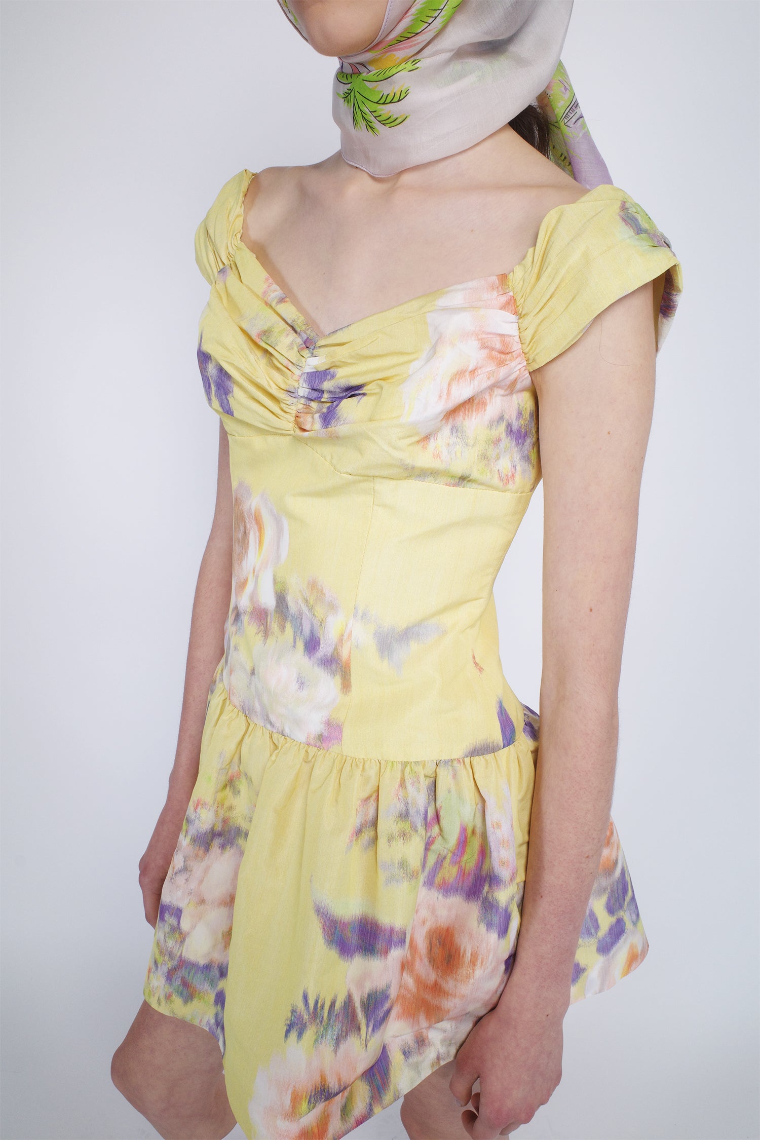 Cabbage Rose Taffeta Sweetheart Dress - Anna Sui Discount