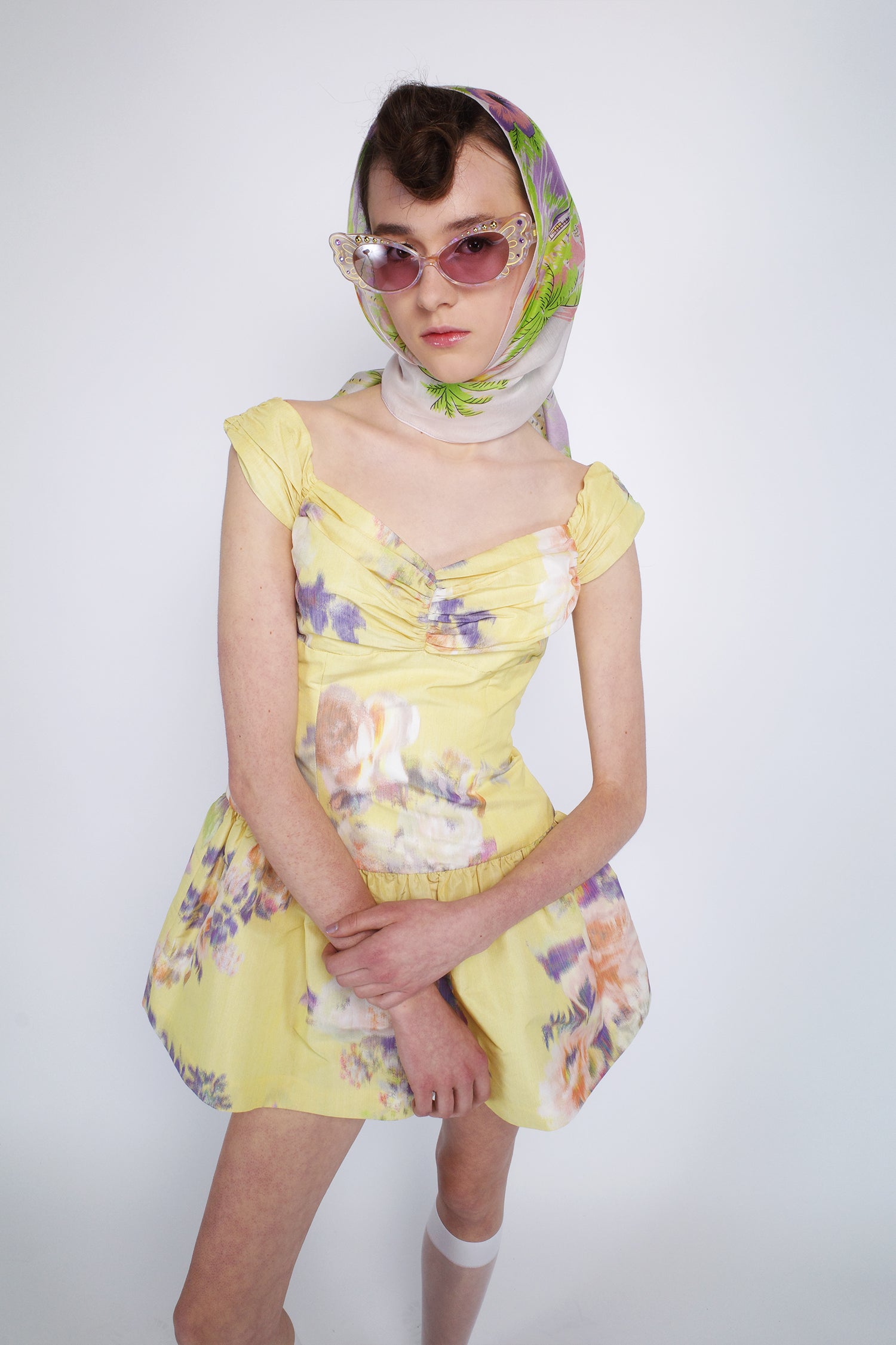 Cabbage Rose Taffeta Sweetheart Dress - Anna Sui Discount
