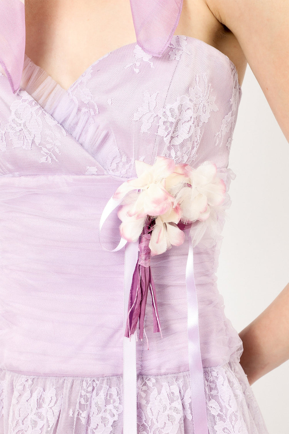 Party Girl Strapless Tulle and Lace Dress - Anna Sui Discount