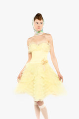 Party Girl Strapless Tulle Dress - Anna Sui Online