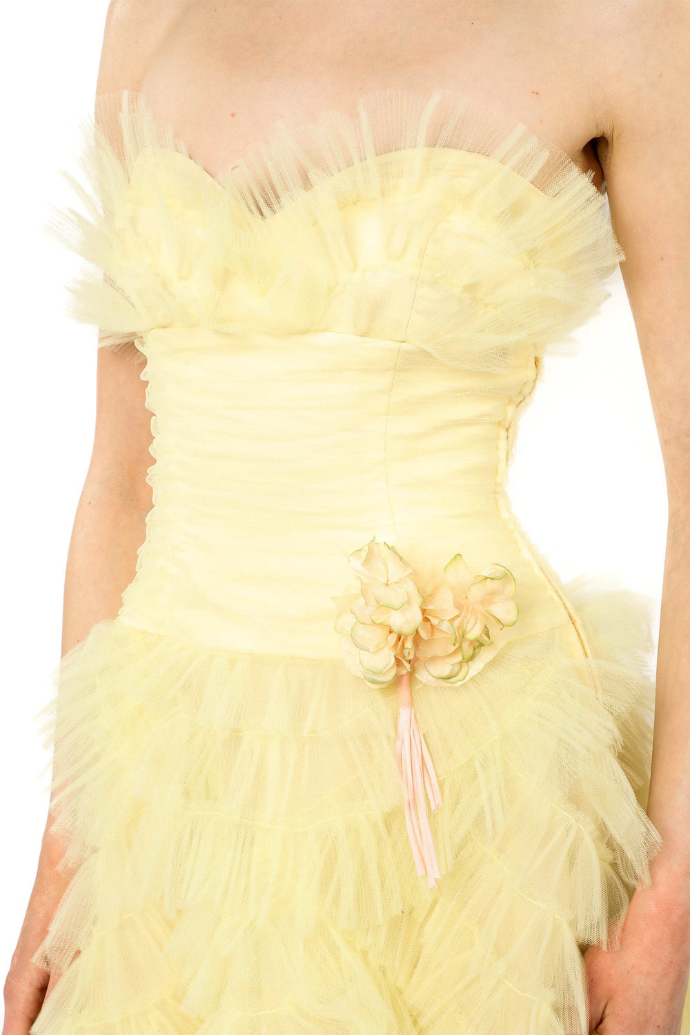 Party Girl Strapless Tulle Dress - Anna Sui Online