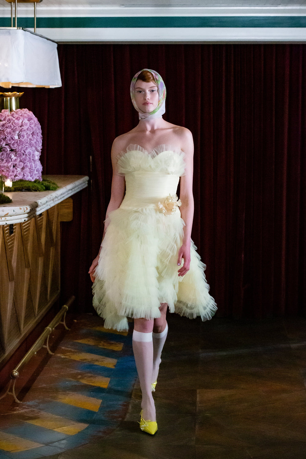 Party Girl Strapless Tulle Dress - Anna Sui Online