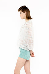 Embroidered Lacey Trellis Blouse - Anna Sui Outlet