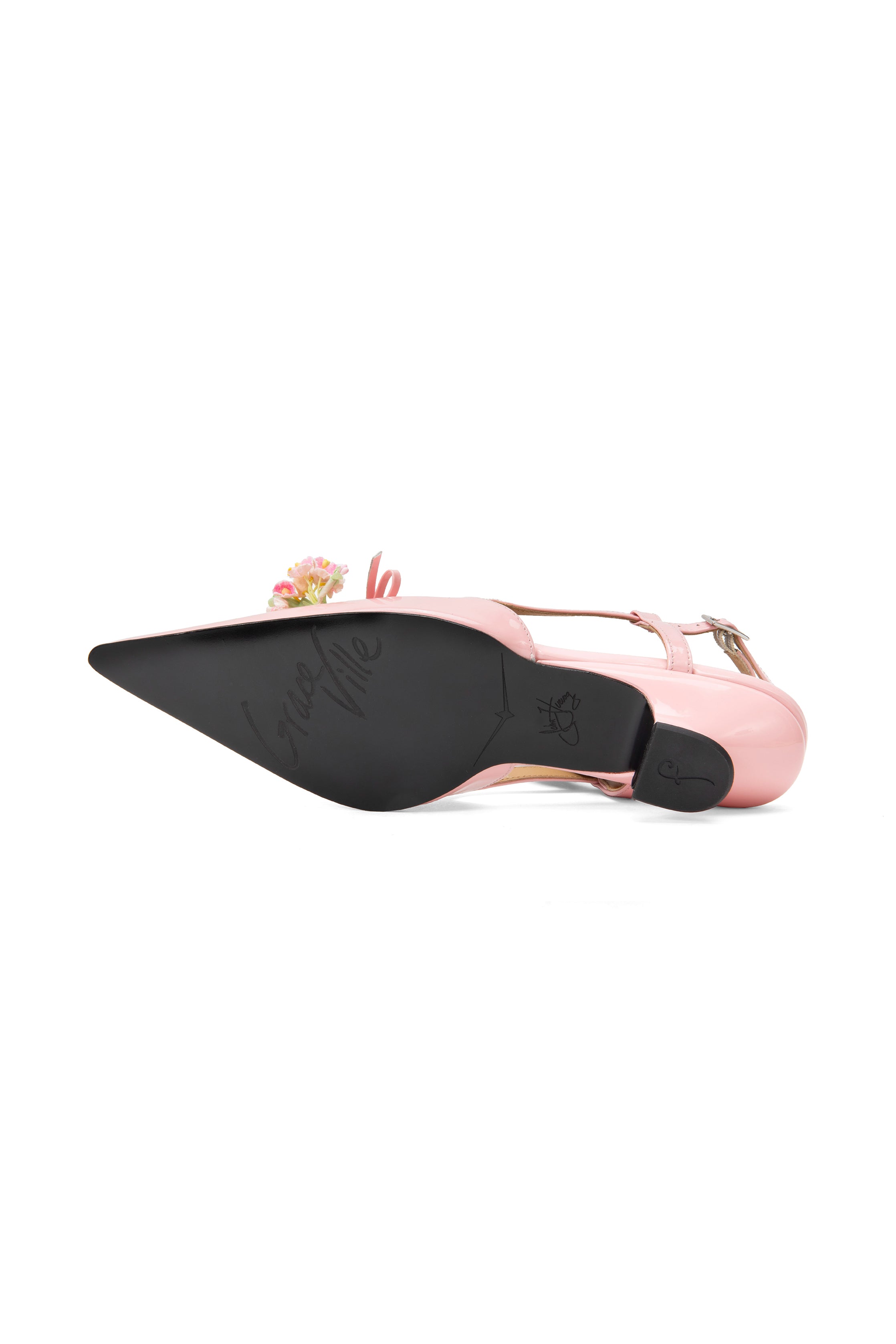 John Fluevog x Anna Sui Slingback Heels - Pink - Anna Sui Discount